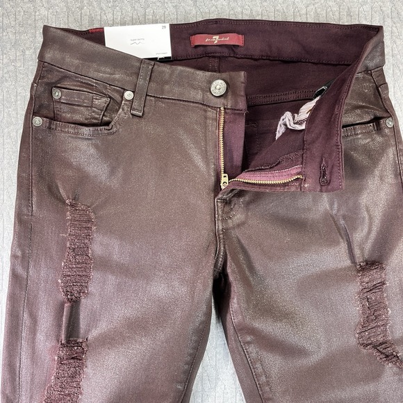 7 For All Mankind new with tags the ankle Super skinny Women (29) stretch‎ pants - Picture 1 of 14